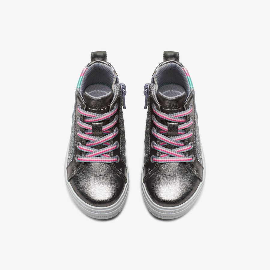 nova light toddler - gun metal leather
