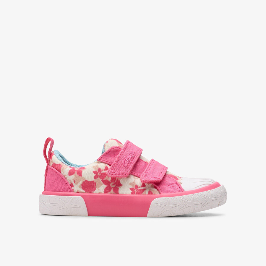 foxing shell småbarn - rosa lerret