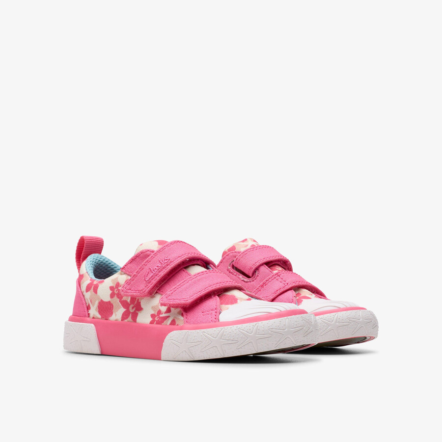 foxing shell småbarn - rosa lerret