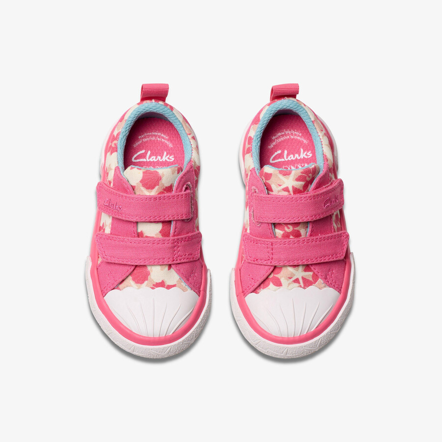 foxing shell småbarn - rosa lerret