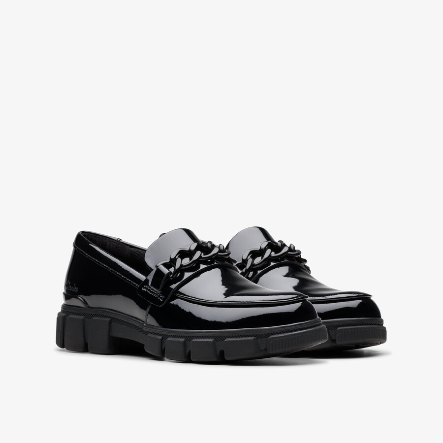 evyn walk kid - svart patent