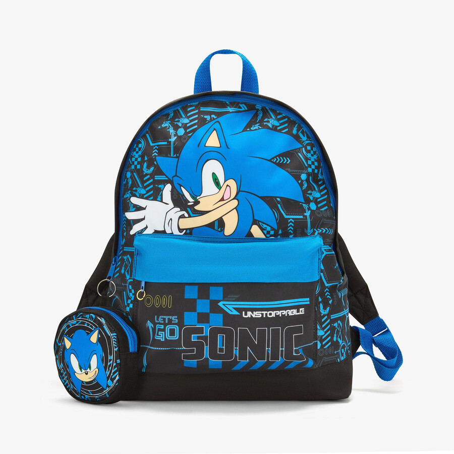 sonic play-ryggsekk - svartblå