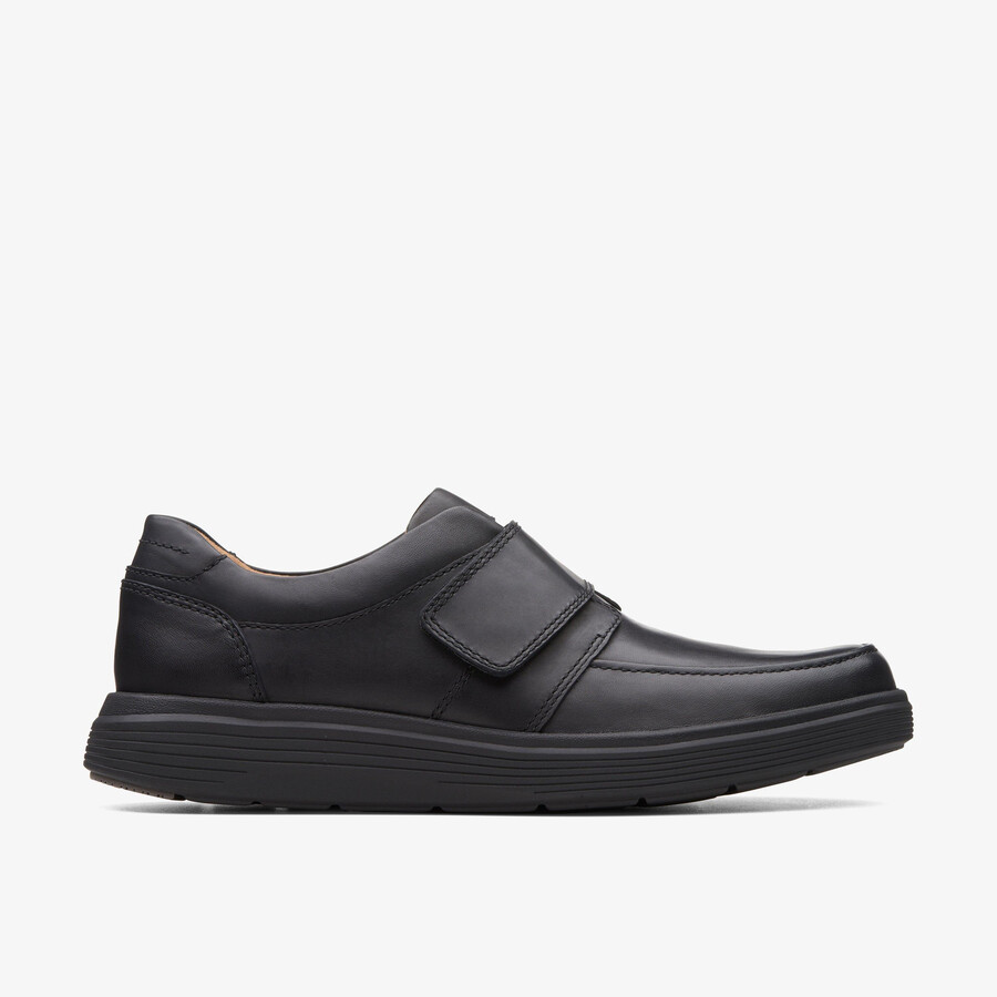 un abode strap loafer - svart skinn