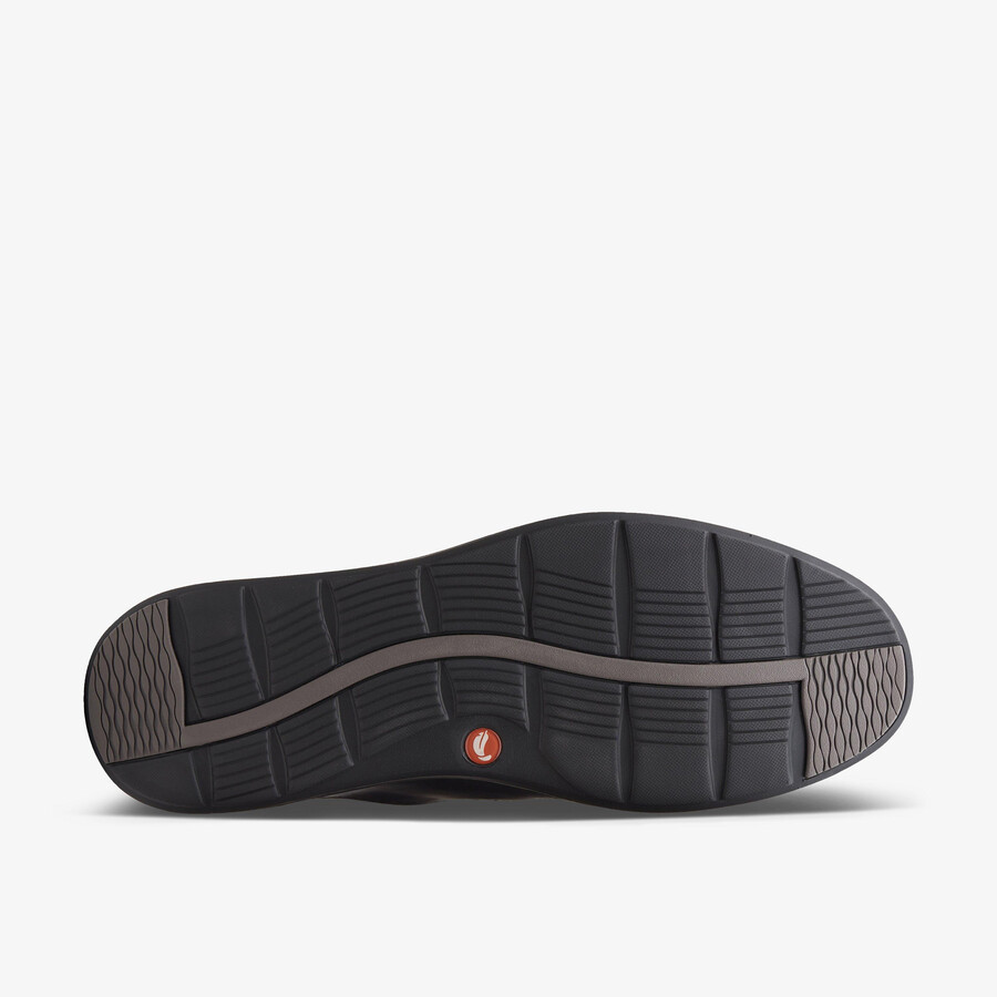 un abode strap loafer - svart skinn
