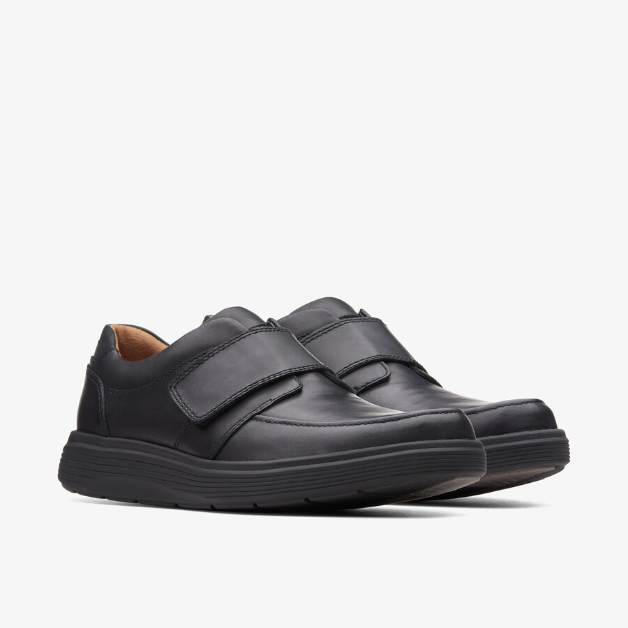 un abode strap loafer - svart skinn
