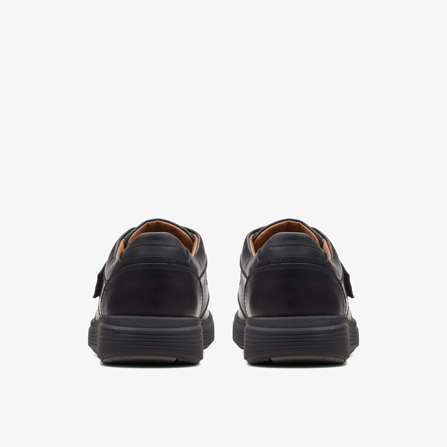 un abode strap loafer - svart skinn