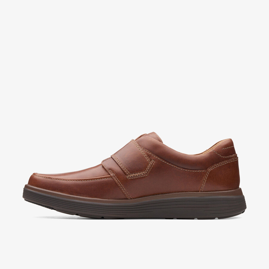 un abode strap loafer - mørkbrun skinn