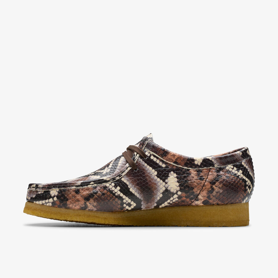 wallabee - brunt slangetrykk