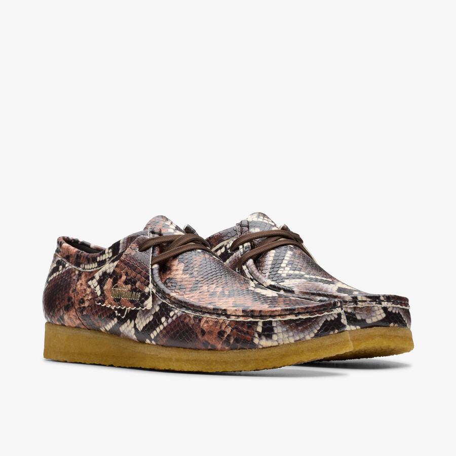 wallabee - brunt slangetrykk