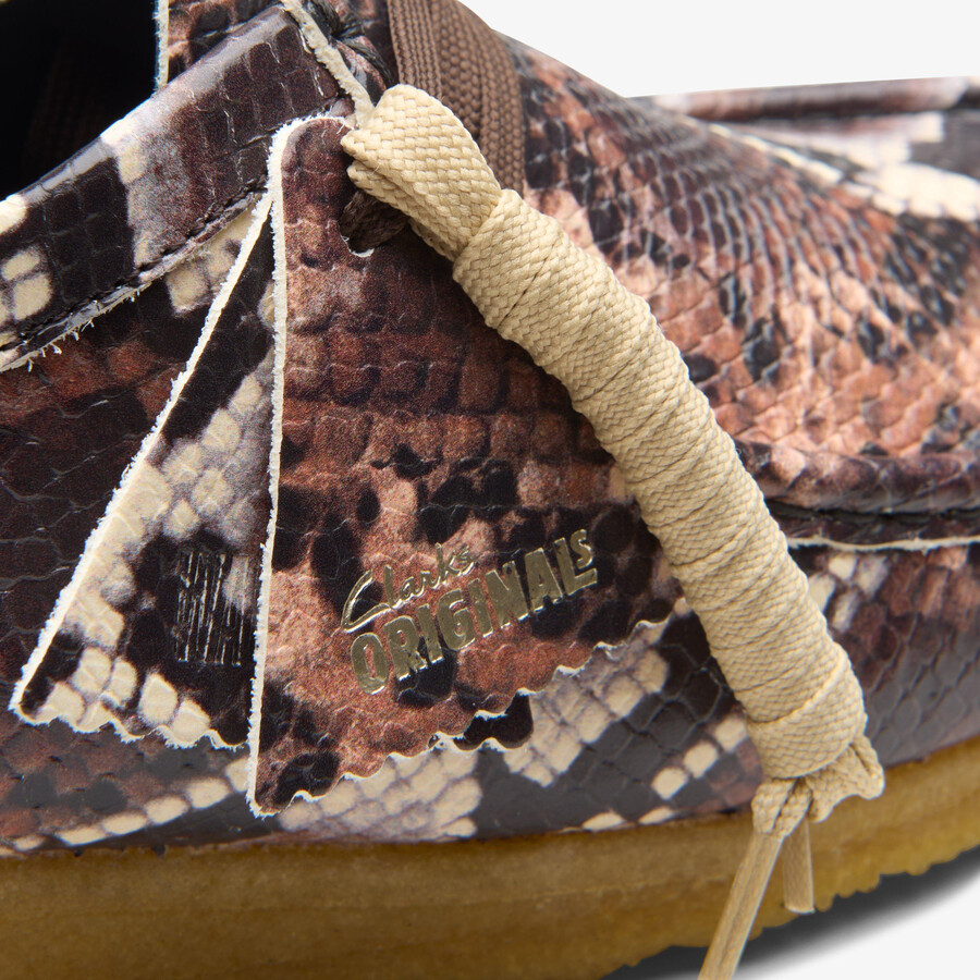 wallabee - brunt slangetrykk