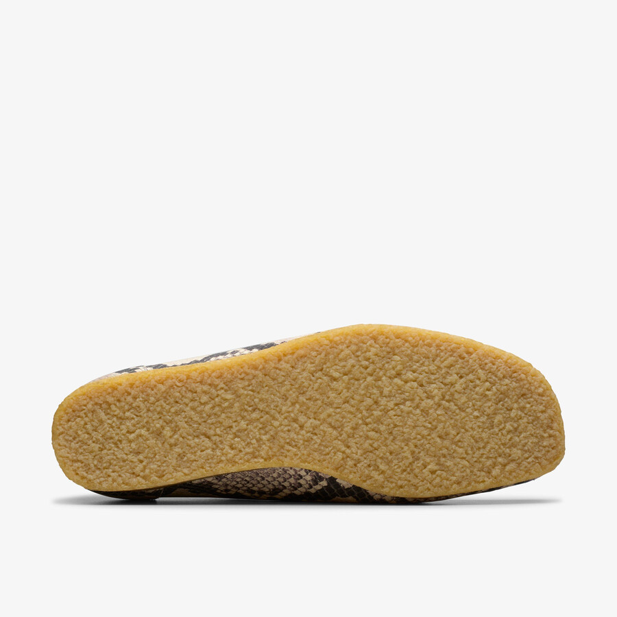 wallabee loafer - grå slangeskinn