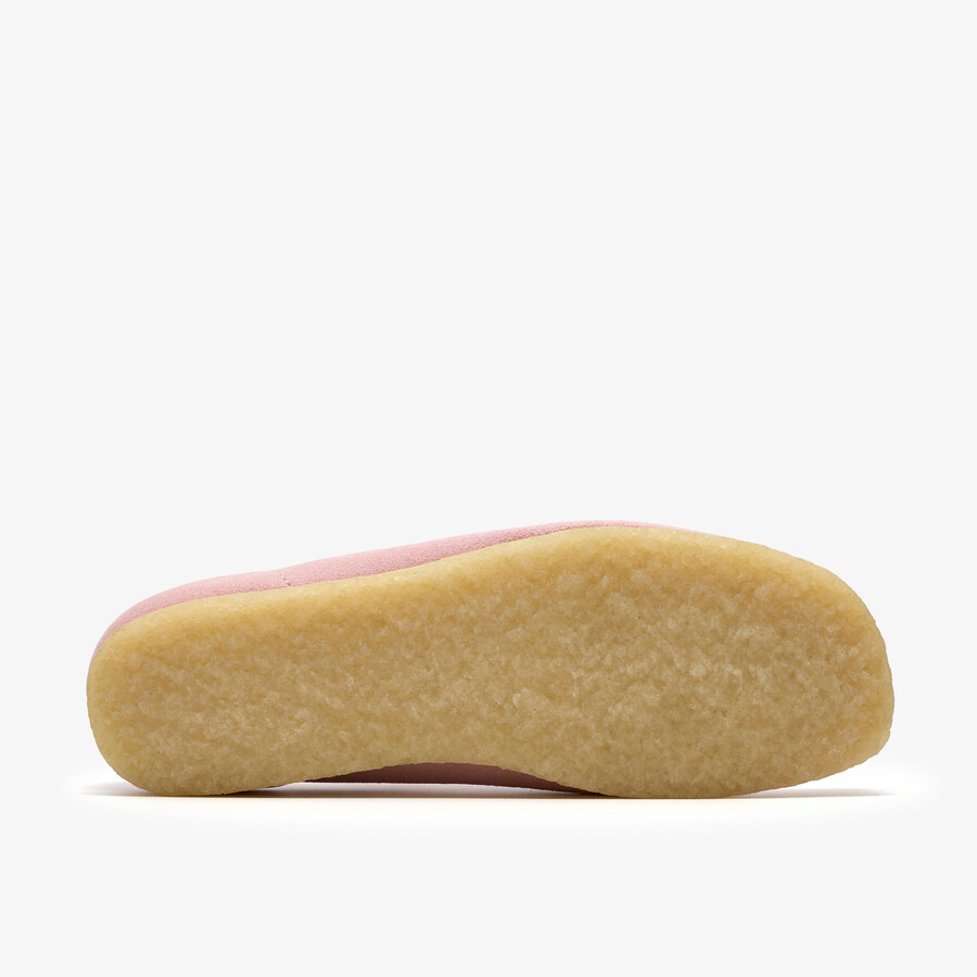 wallabee - lyserosa semsket skinn