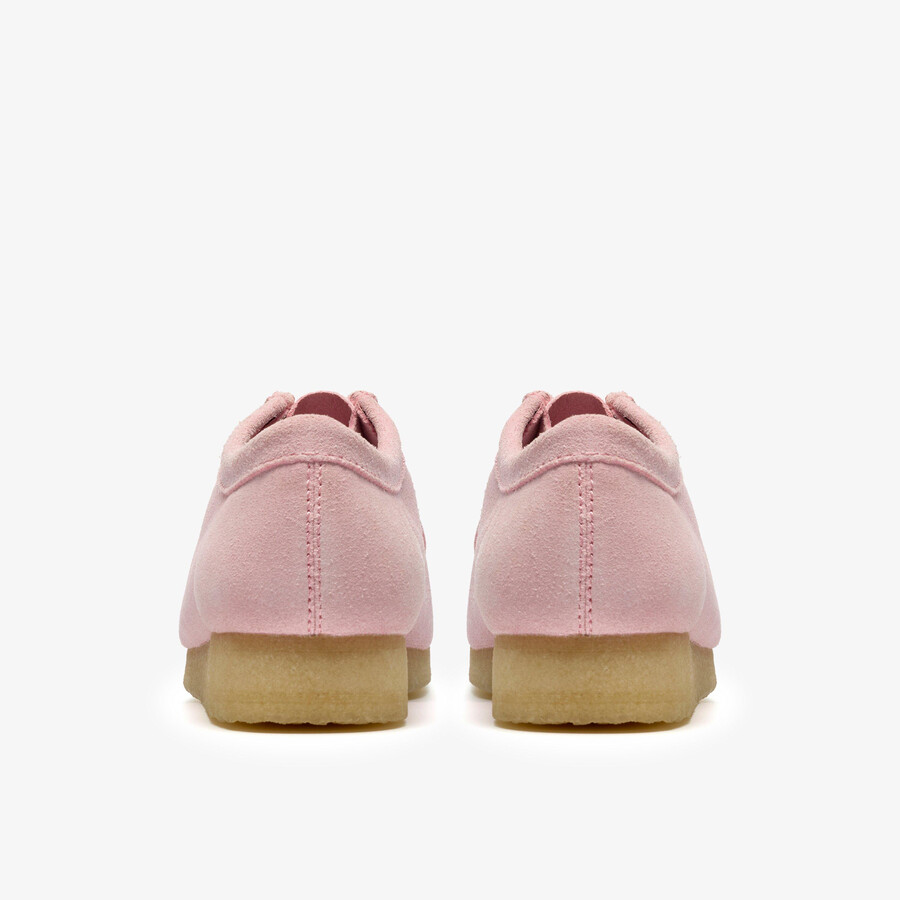 wallabee - lyserosa semsket skinn