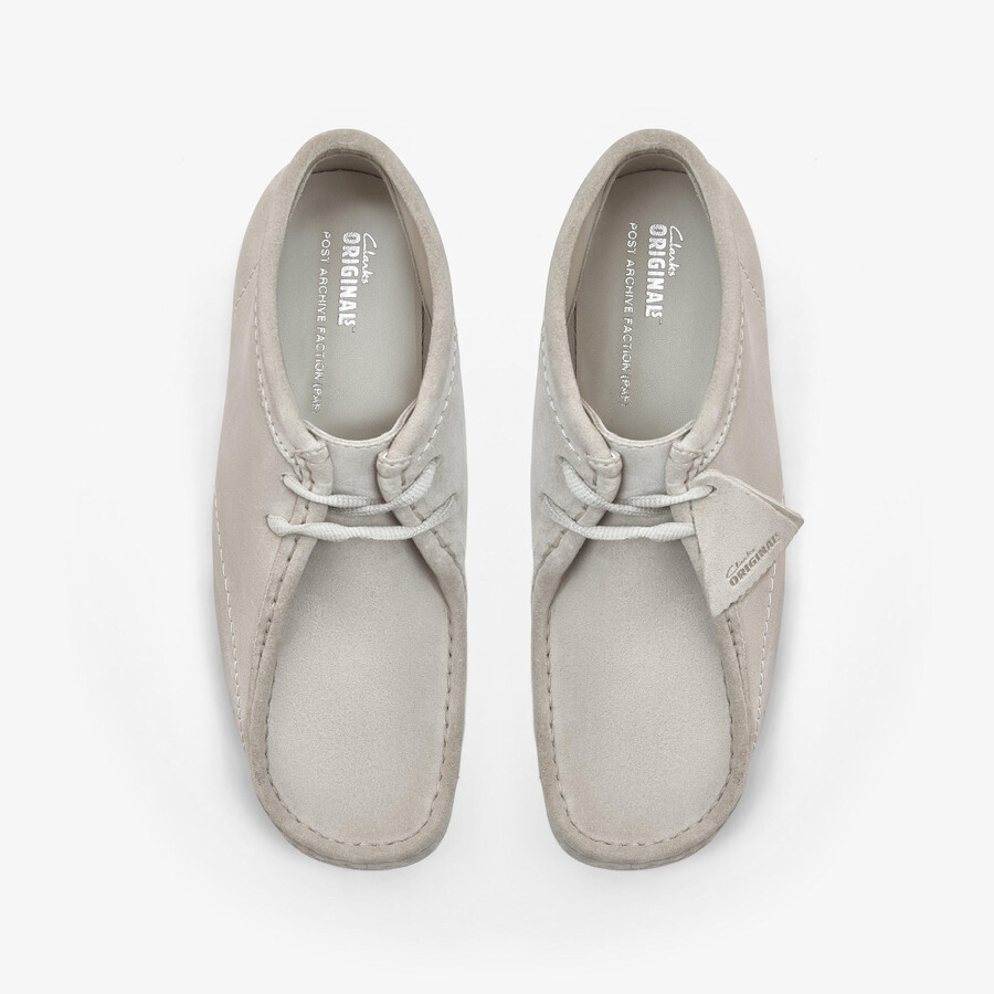 wallabee boot paf - beige semsket skinn