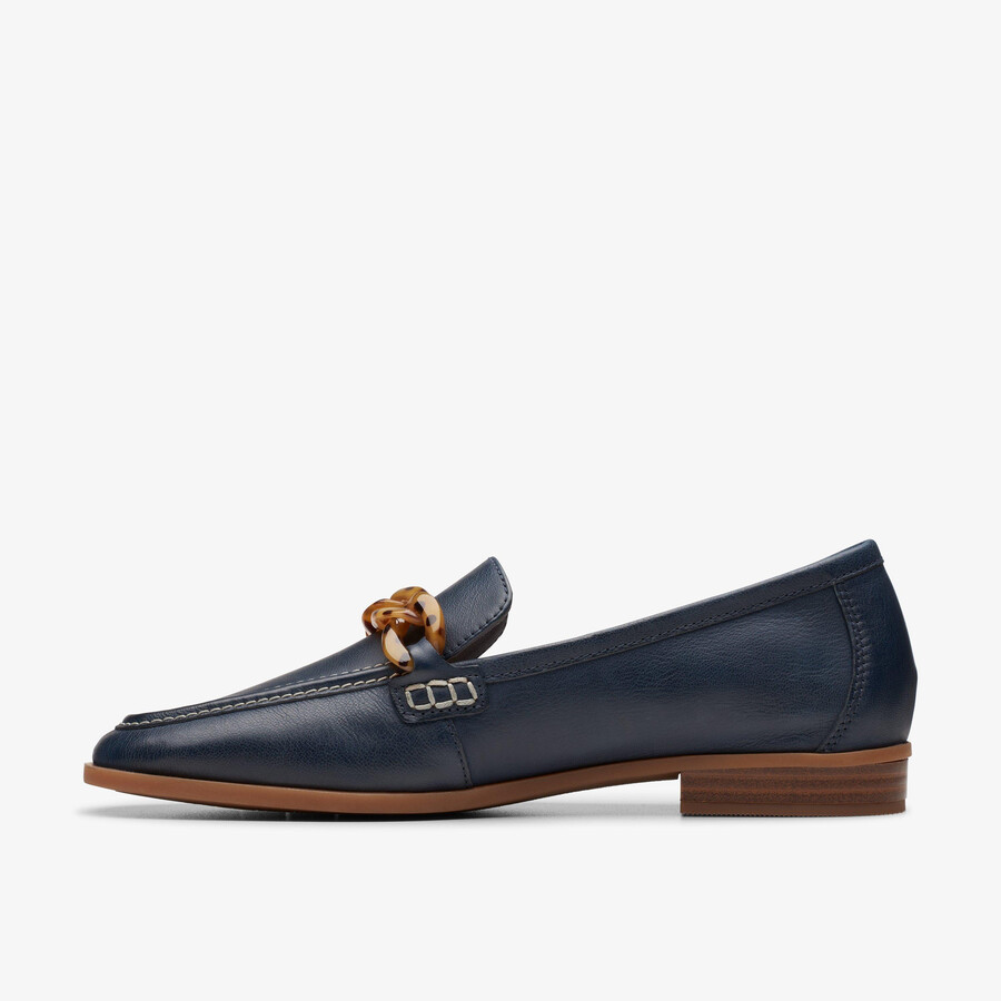 sarafyna iris loafer - marineblått skinn