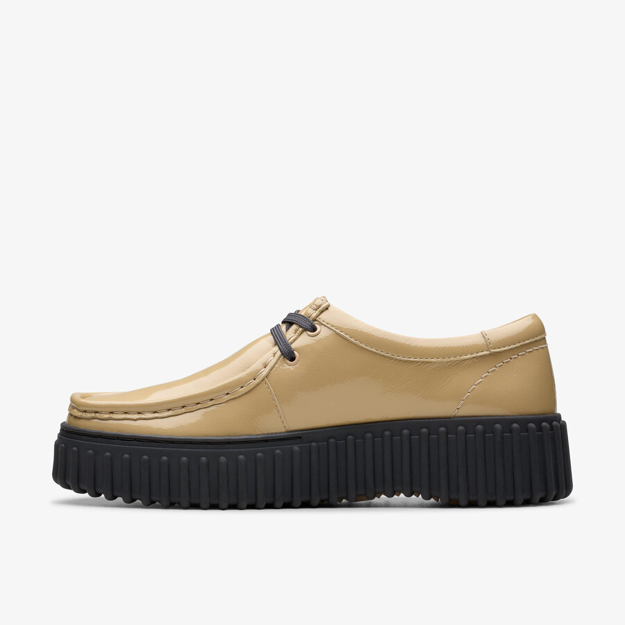 torhill bie - beige patent