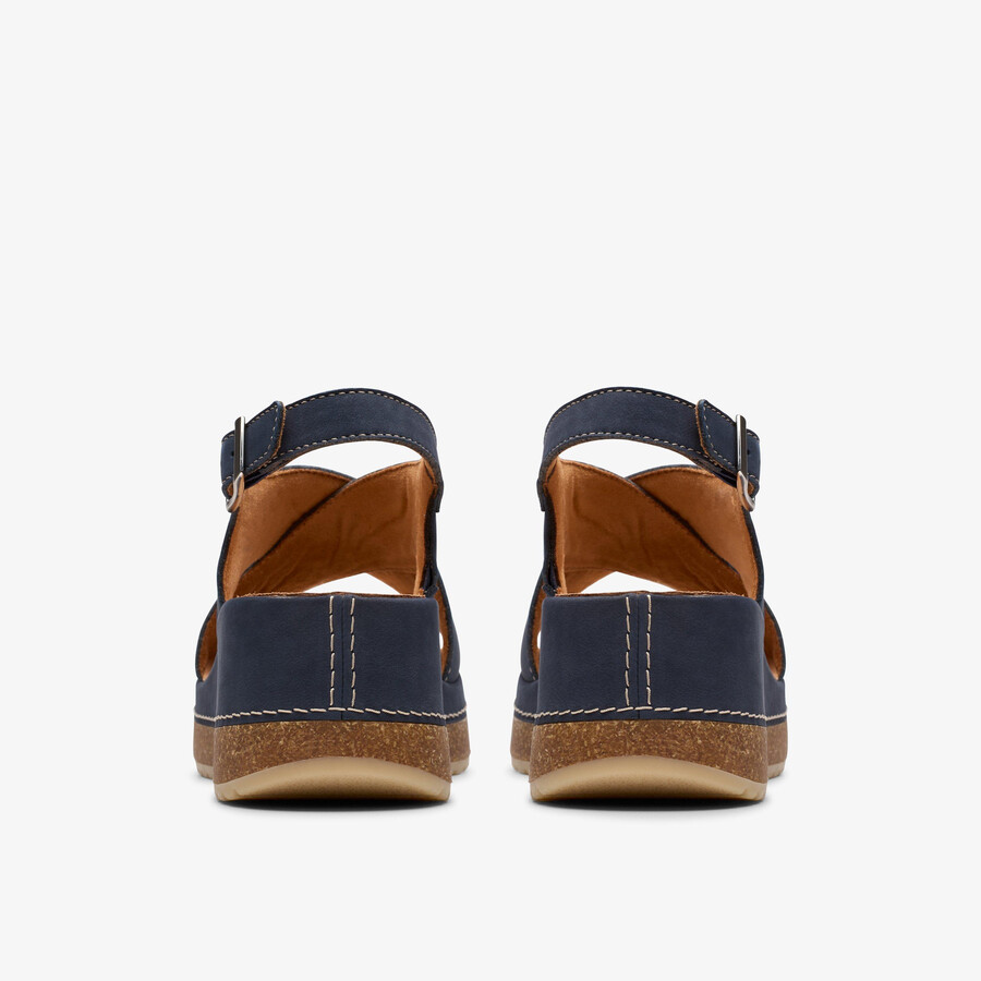kassanda step - marineblå nubuck