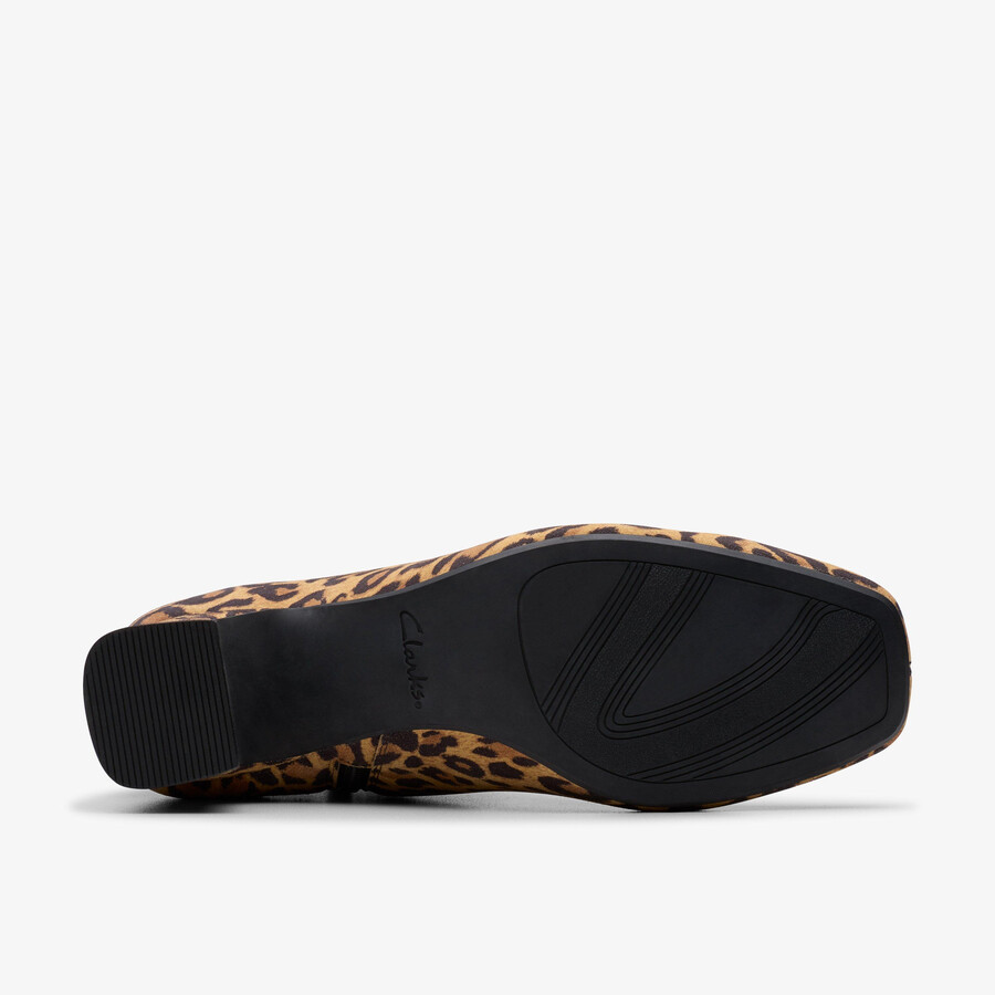 fernie zip - leopard semsket skinn