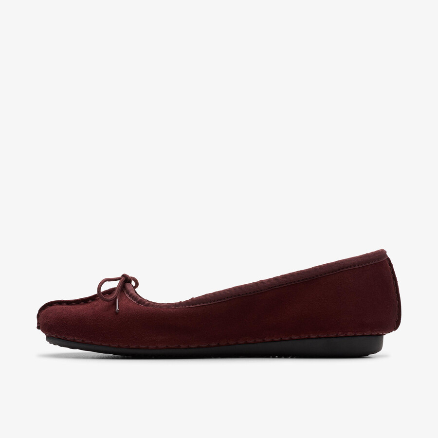 freckle ice - merlot semsket skinn