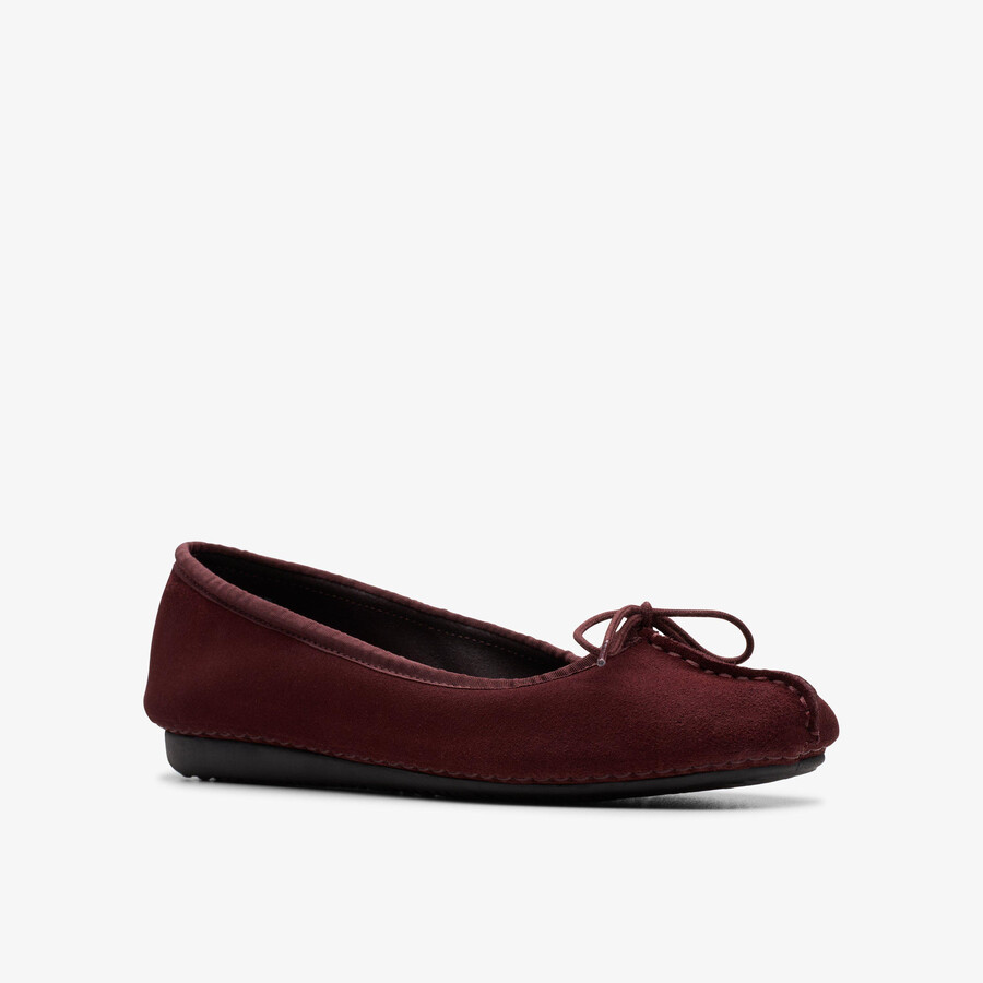 freckle ice - merlot semsket skinn